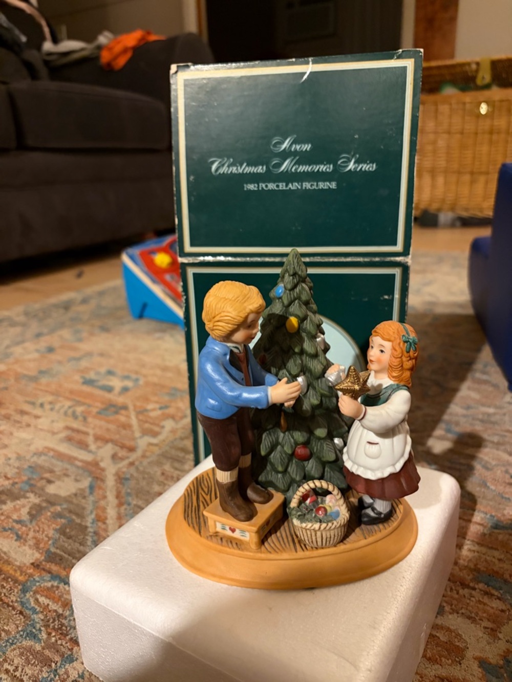 Vintage 1982 Avon Porcelain Christmas memories series